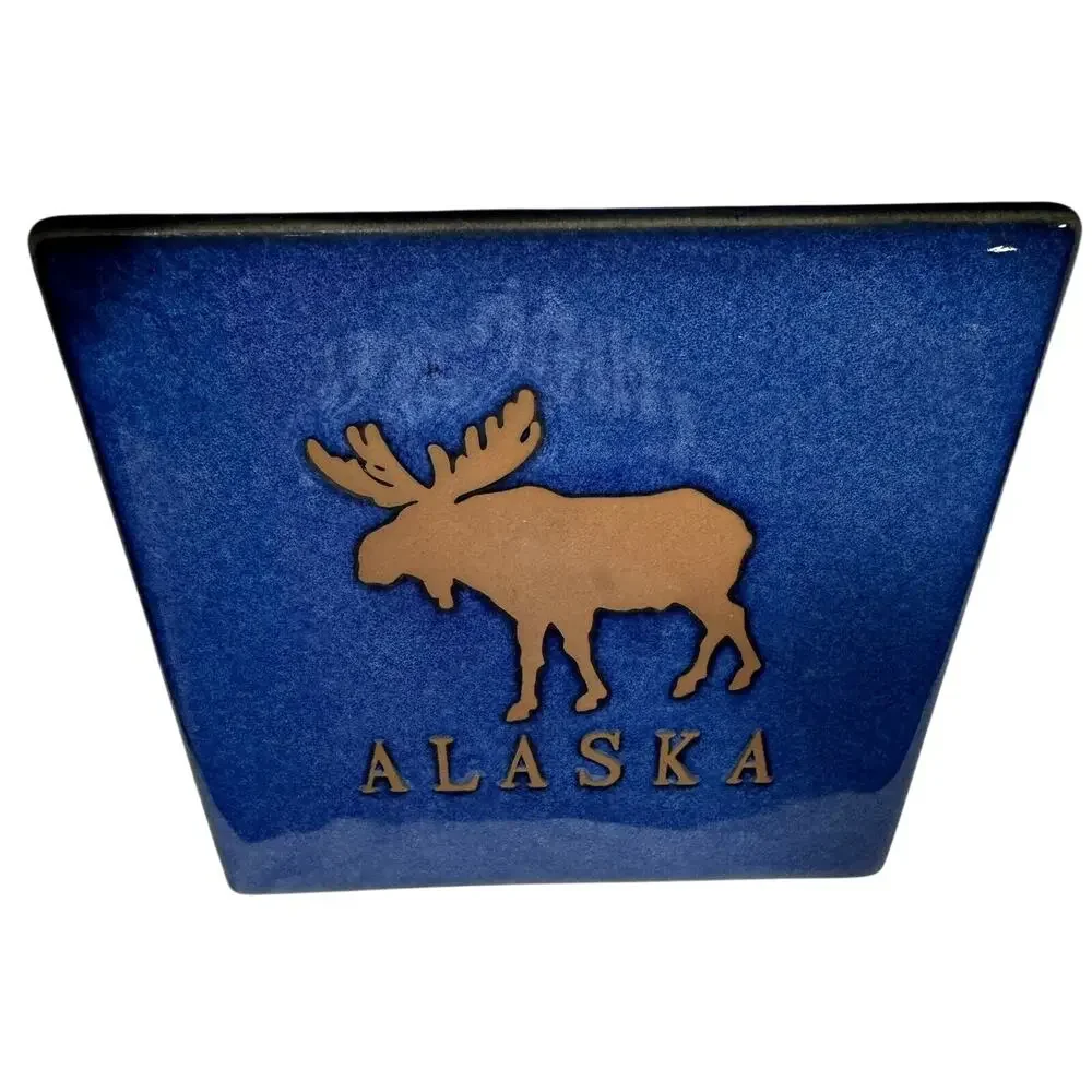 Alaska Moose Tile Trivet 6”